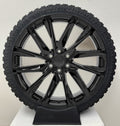 Gloss Black SSX 24" Wheels XT All Terrain Tires TPMS GMC Sierra Yukon Denali0