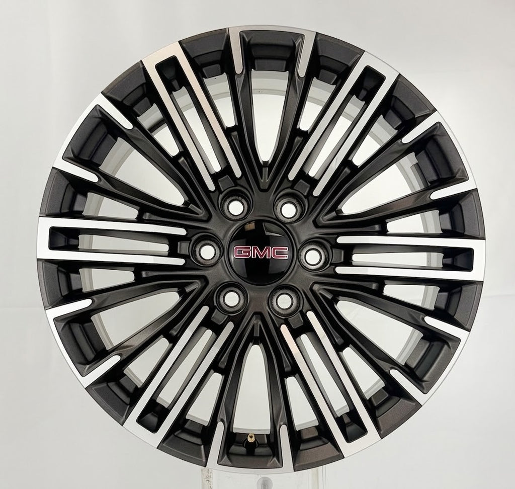 20” GMC Sierra and Yukon Gunmetal Machined OEM Wheels New Takeoff Set Of Four2
