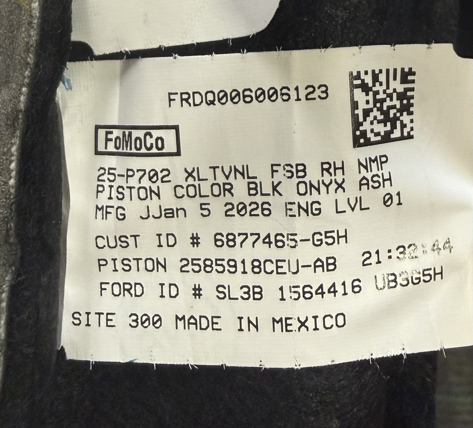 2021-2026 F150 OEM Black Leather Front Passenger Back Seat Cover New Takeoff5