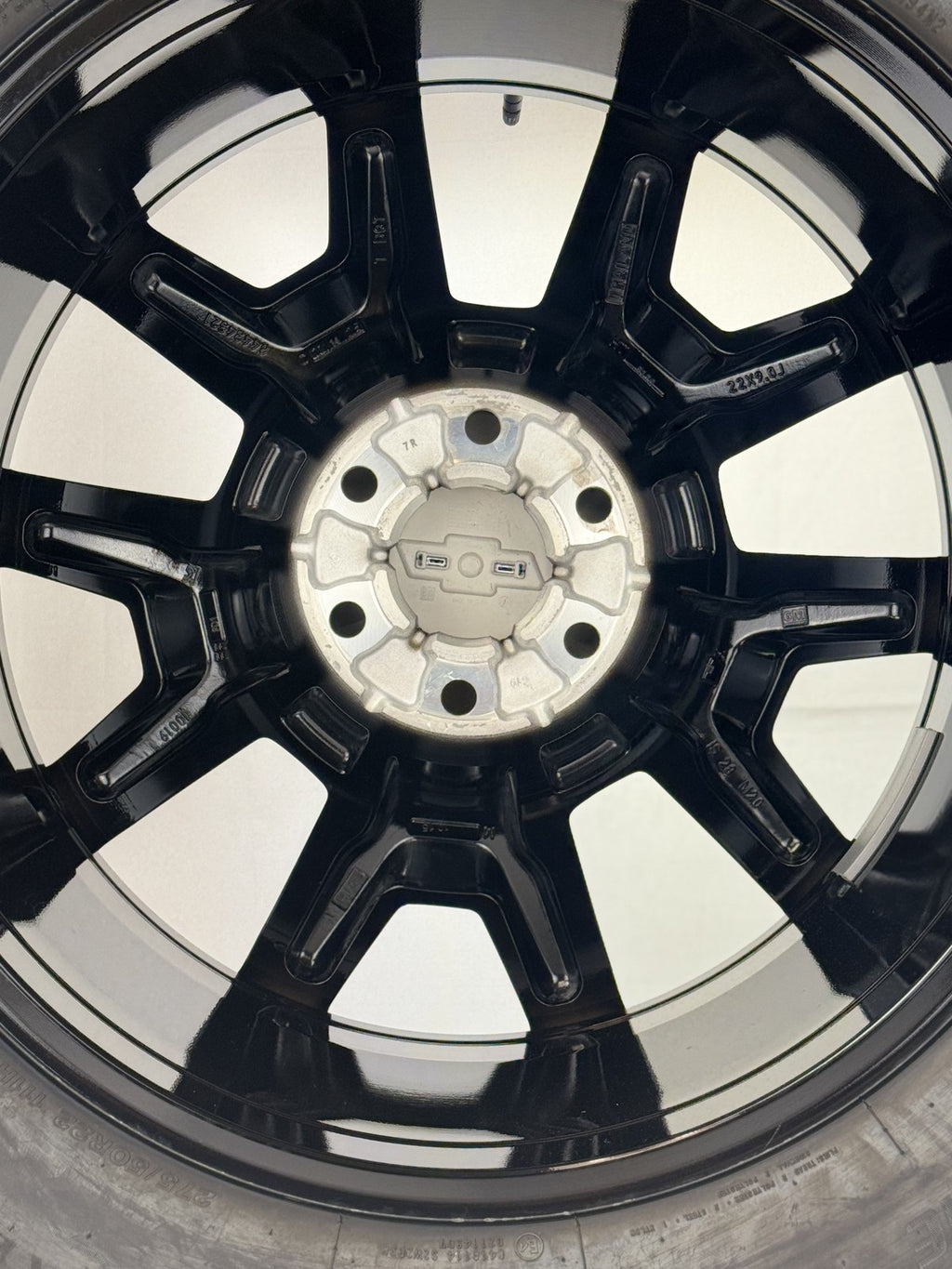 22" Chevy Silverado Tahoe Suburban OEM Wheels Bridgestone Tires TPMS LUG NUTS7