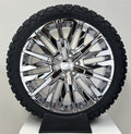 Chrome 22" Multispoke Wheels Rugged Terrain Tires Chevy Tahoe Silverado Suburban0