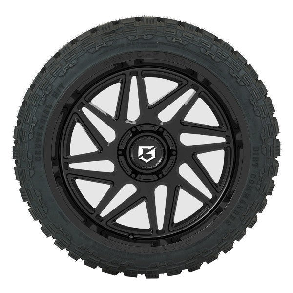 22x10 Gear Off Road Gloss Black Wheels Mud Tires TPMS Fits Chevy Silverado Tahoe0