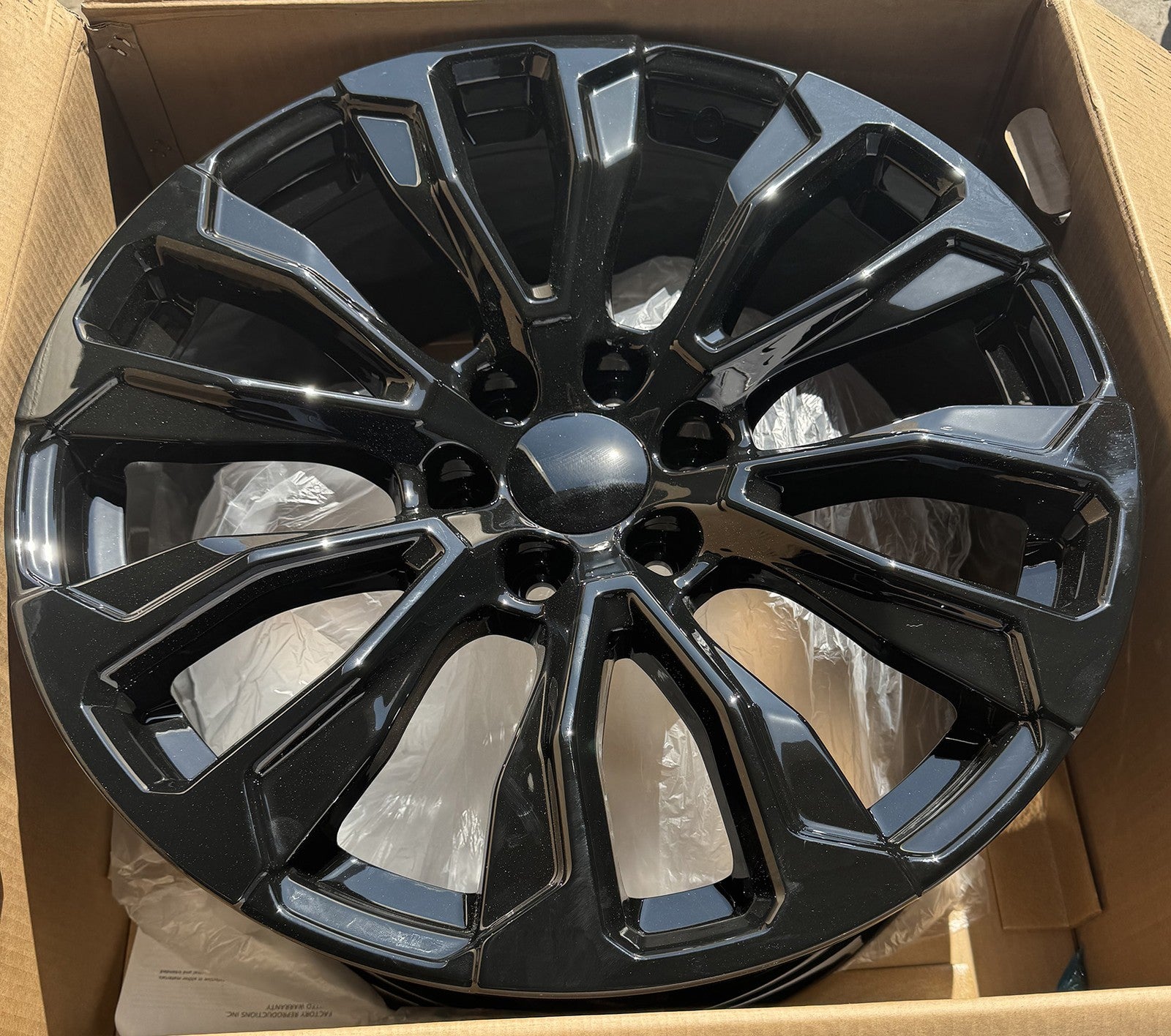 Gloss Black Denali 22" Wheels 275/50R22 Blackhawk AT Tires TPMS GMC Sierra Yukon5
