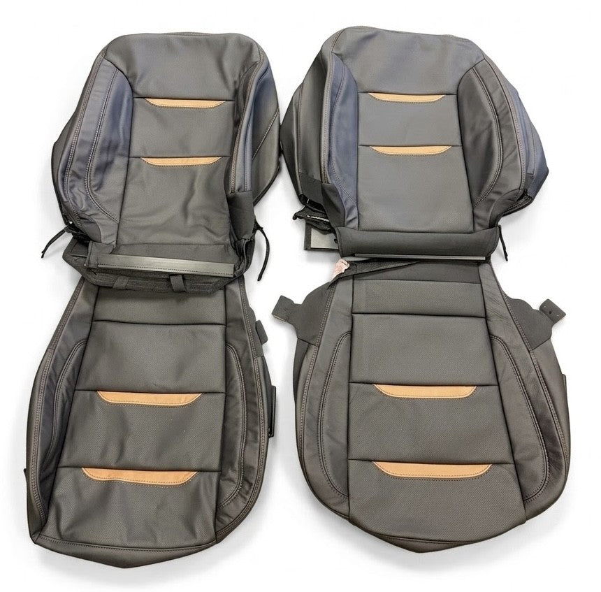 Takeoff GMC Sierra AT4 1500 2022-2026 Perforated Leather Front Seat Covers0