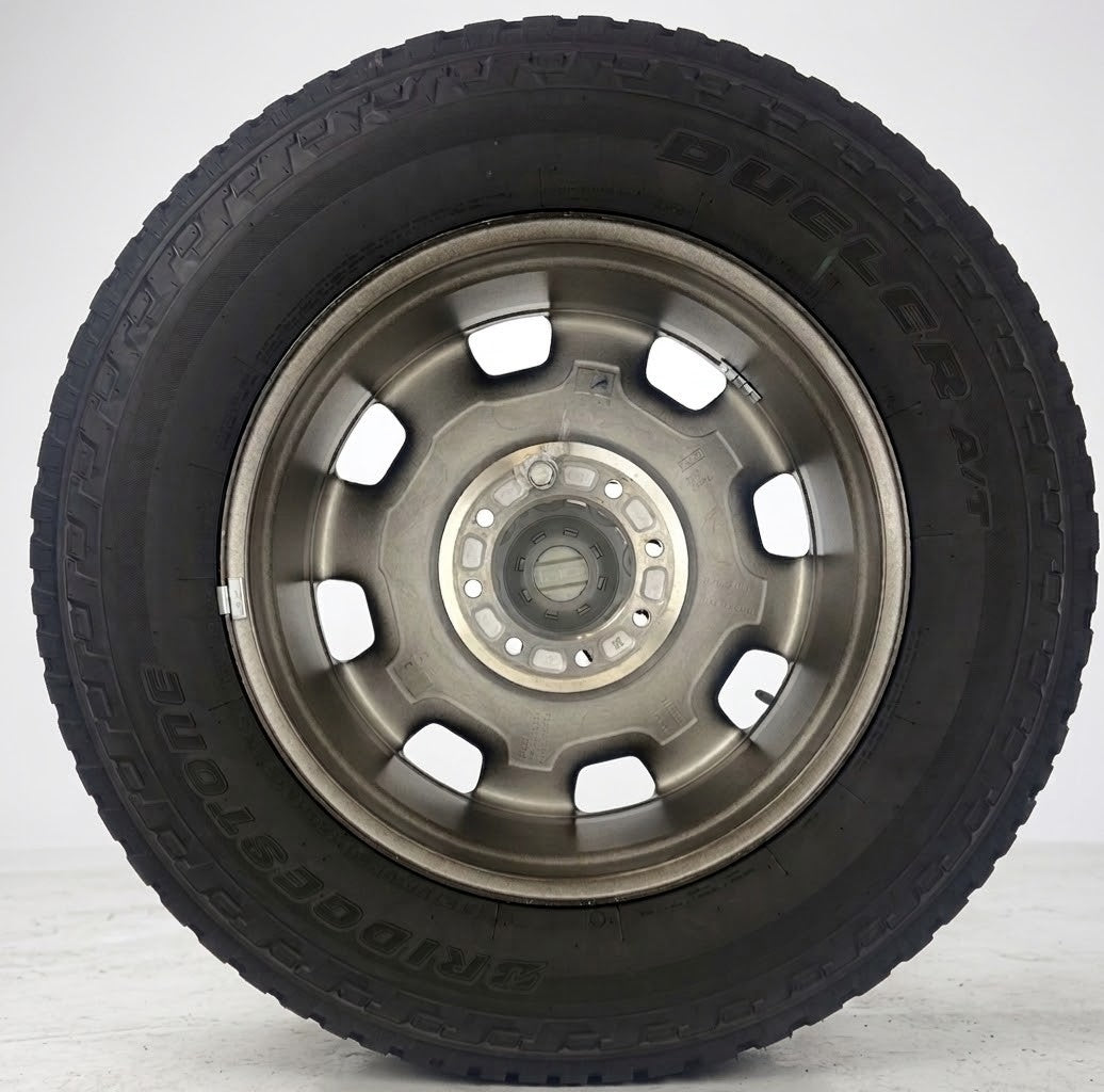 Ford F250 20" Black And Machine OEM Wheels Bridgestone A/T Tires New Takeoff4