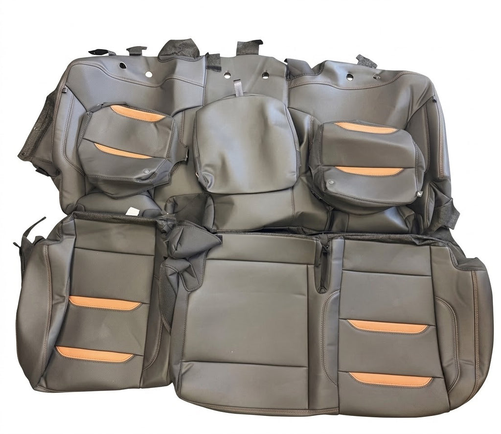 Takeoff GMC Sierra AT4 1500 2022-2026 Perforated Leather Rear Seat Covers0
