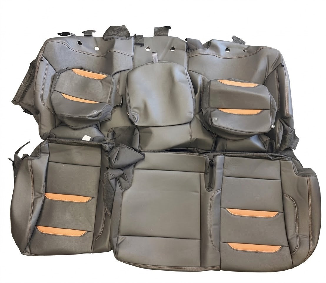 Takeoff GMC Sierra AT4 1500 2022-2026 Perforated Leather Rear Seat Covers0