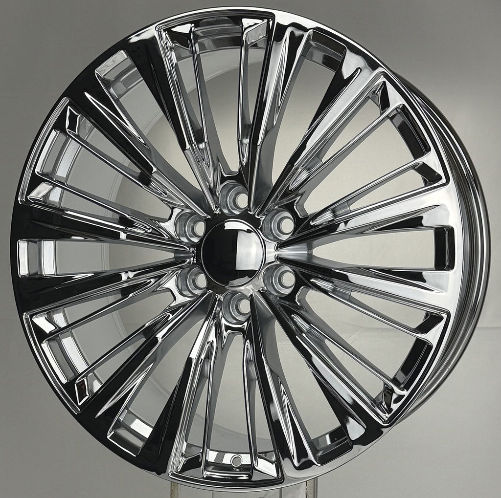 22" Chrome Multi Spoke Wheels Highway Tires TPMS Cadillac Escalade, Yukon Tahoe7