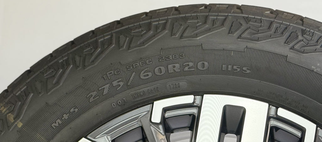 20" Chevy Silverado Tahoe OEM Wheels Goodyear A/T Tire New Takeoff TPMS LUG NUT3