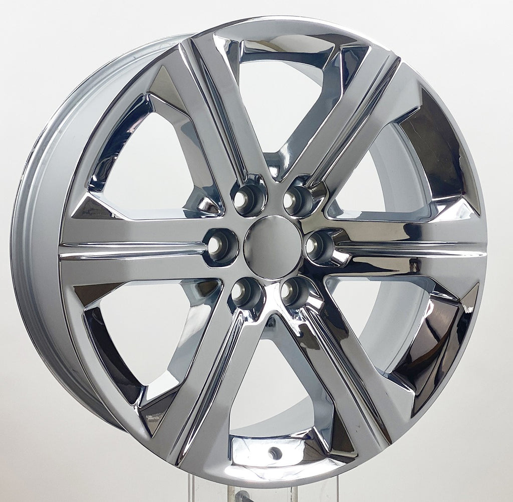 24" Chrome G13 Wheels All Terrain Tires TPMS GMC Sierra Yukon Cadillac Escalade1