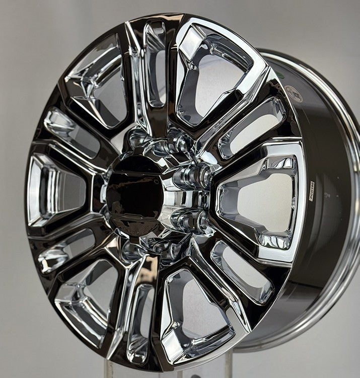 Chrome 20" 8 Lug Split Spoke Wheels Rims 8-180 Chevy Silverado 2500 HD 2011-20263