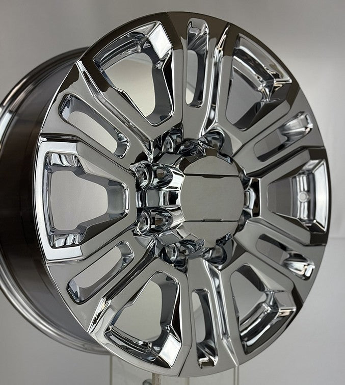 Chrome 20" 8 Lug Split Spoke Wheels Rims 8-180 Chevy Silverado 2500 HD 2011-20264