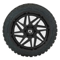 22x10 Gear Off Road Gloss Black Wheels Mud Tires TPMS SET Fits GMC Sierra Yukon0
