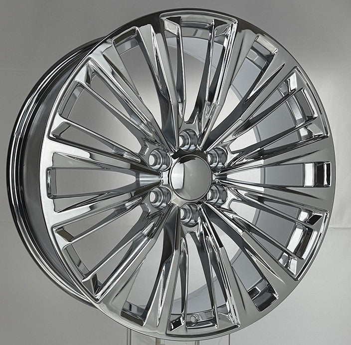 22" Chrome Multi Spoke Wheels Highway Tires TPMS Cadillac Escalade, Yukon Tahoe6