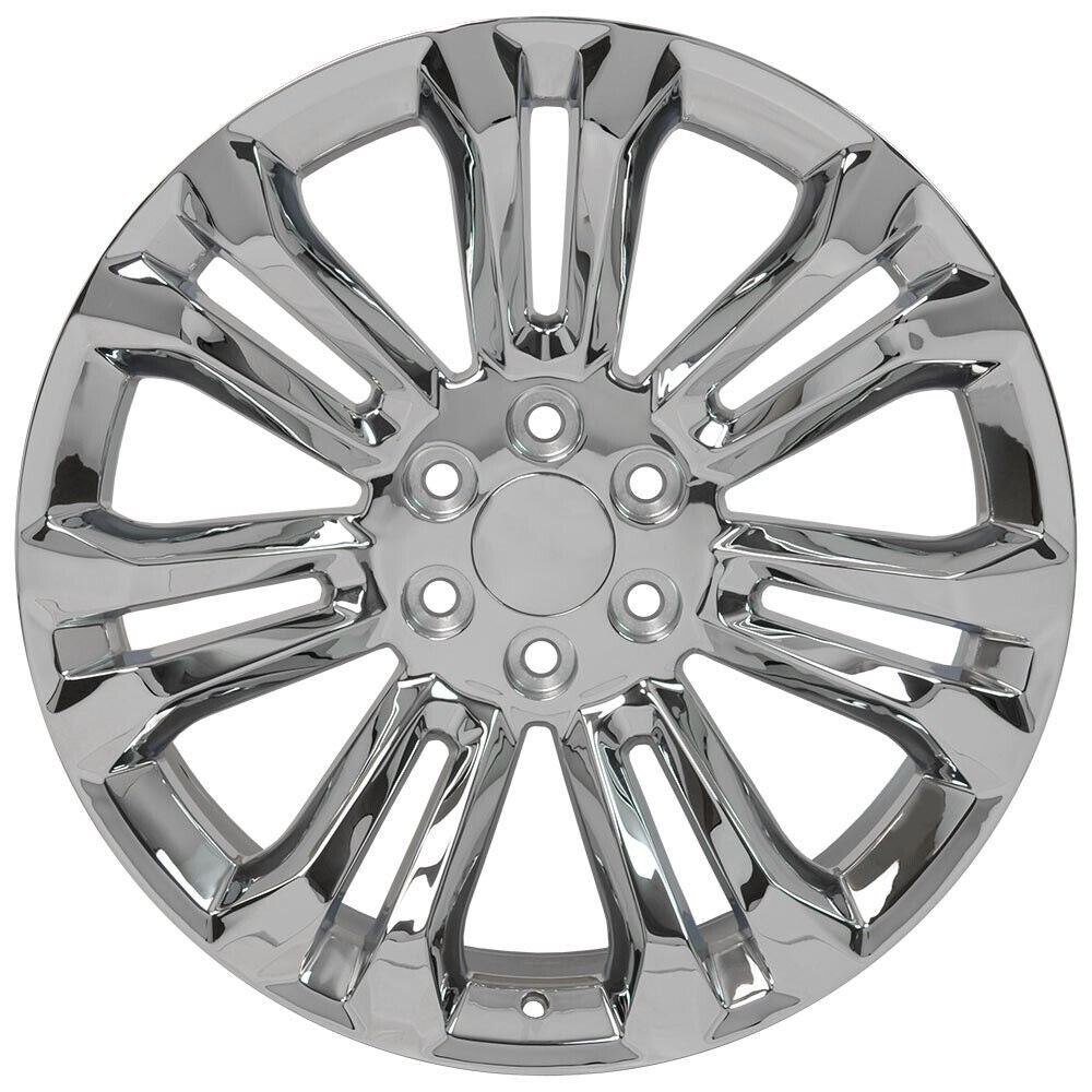 22" Chrome Split Spoke Wheels Rims fits 2000-2026 Chevy Silverado Tahoe Suburban2