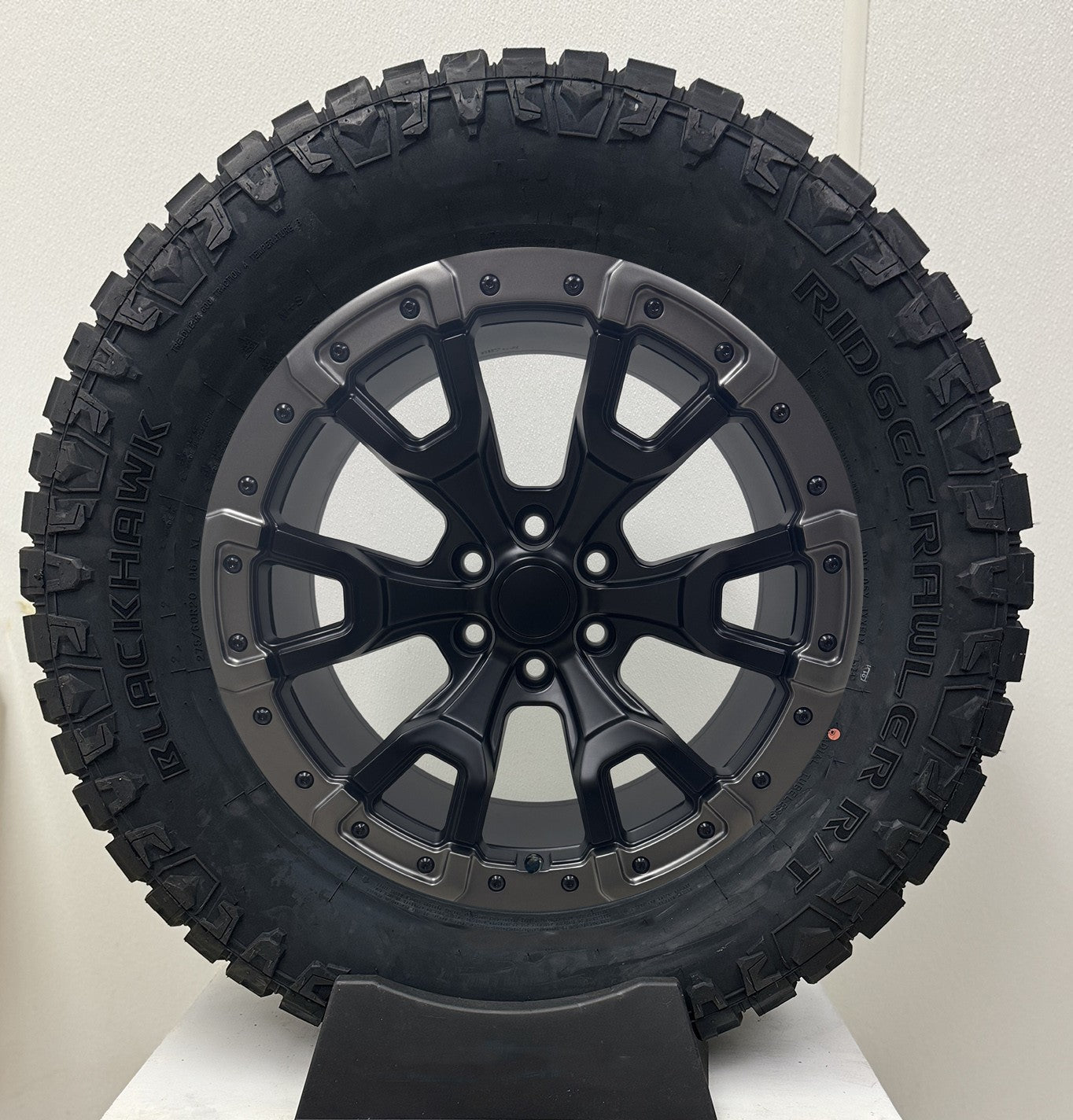 Ford F150 20" Satin Black Gray Billet Replica Wheels Ridgecrawler RT Tires TPMS1