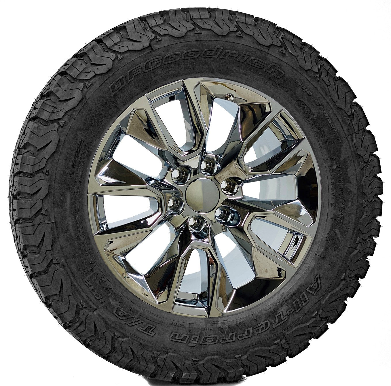 Chrome Chevy RST 20" Wheels BFG KO3 275/60R20 Tires Silverado Tahoe Suburban0