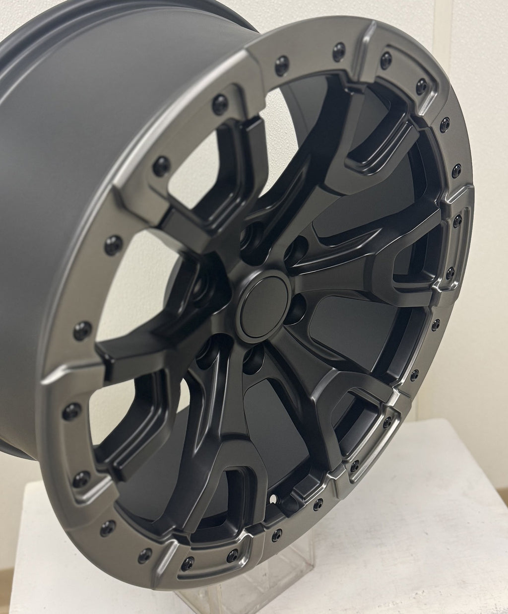 Ford F150 20" Satin Black Gray Raptor Replica Wheels Ridgecrawler RT Tires TPMS4