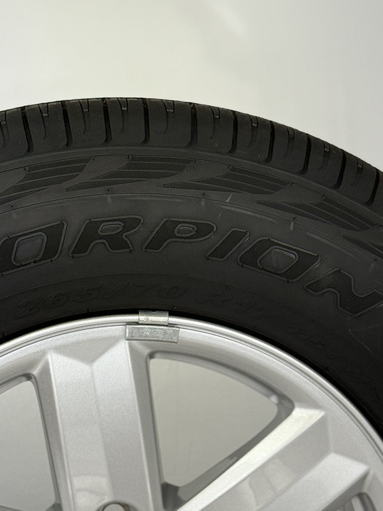 Ford F150 OEM 17" Silver Wheels Pirelli ATR Tires Fits 2015-2025 TPMS LUG NUTS3