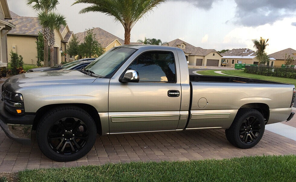 GMC 20" Satin Black Wheels Goodyear 275/55R20 Tires 2000-26 Sierra Yukon Denali5