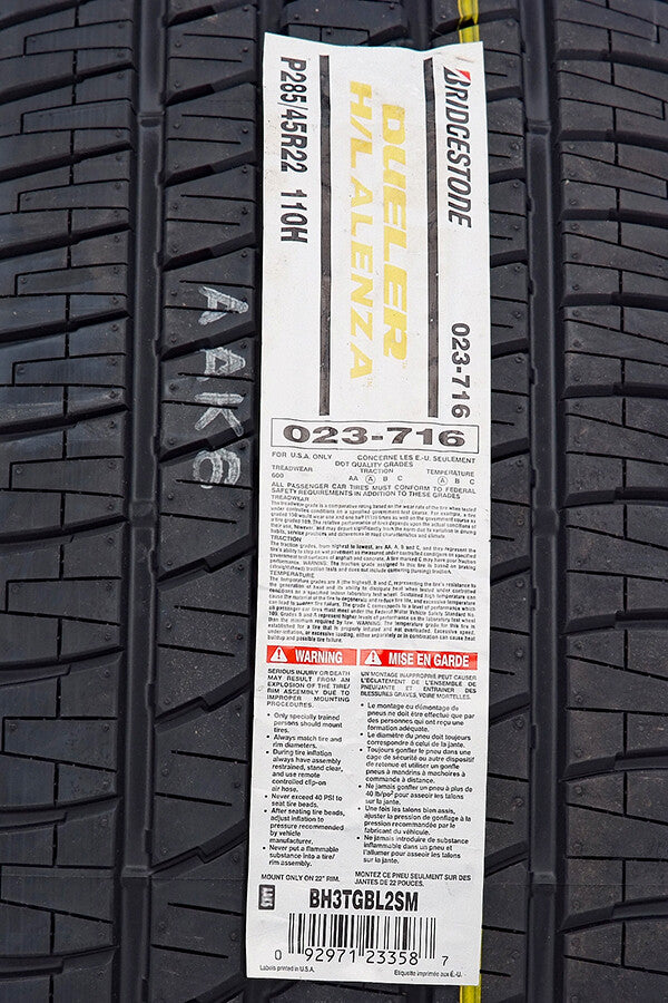 22" Gloss Black Rally Style Wheels Bridgestone Tires GMC Sierra Yukon Denali3