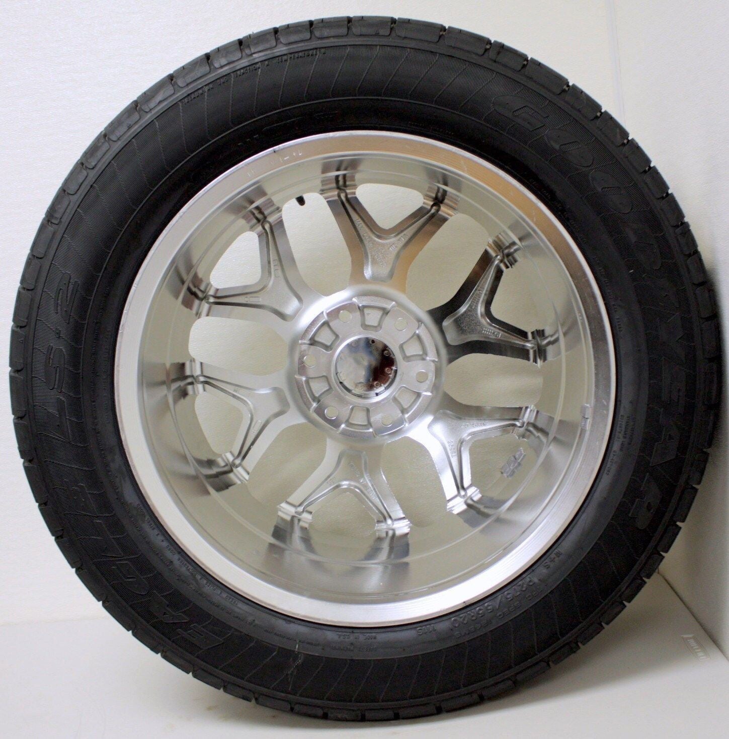 20" Snowflake Chrome Wheels & Goodyear Tires For GMC Sierra Yukon TPMS Lug Nuts4