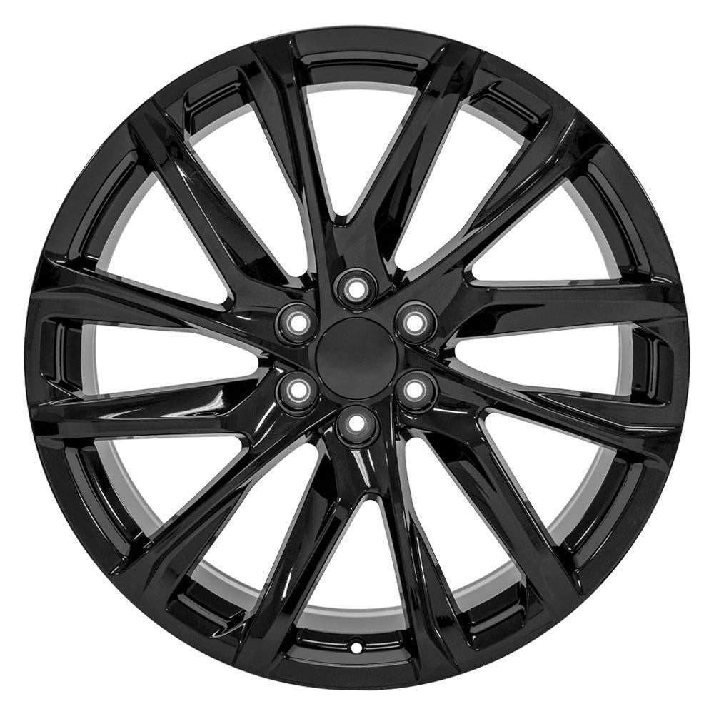 24" Gloss Black SSX Style Wheels for 2000-2026 Escalade Tahoe Yukon Sierra0