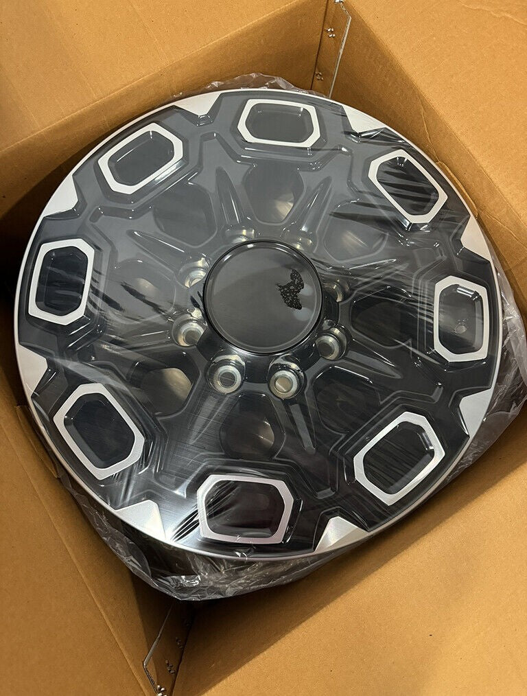 Black Machine 20" 8 Lug Wheels 8x180 2011-2026 Chevy Silverado 2500 Replica Rim3