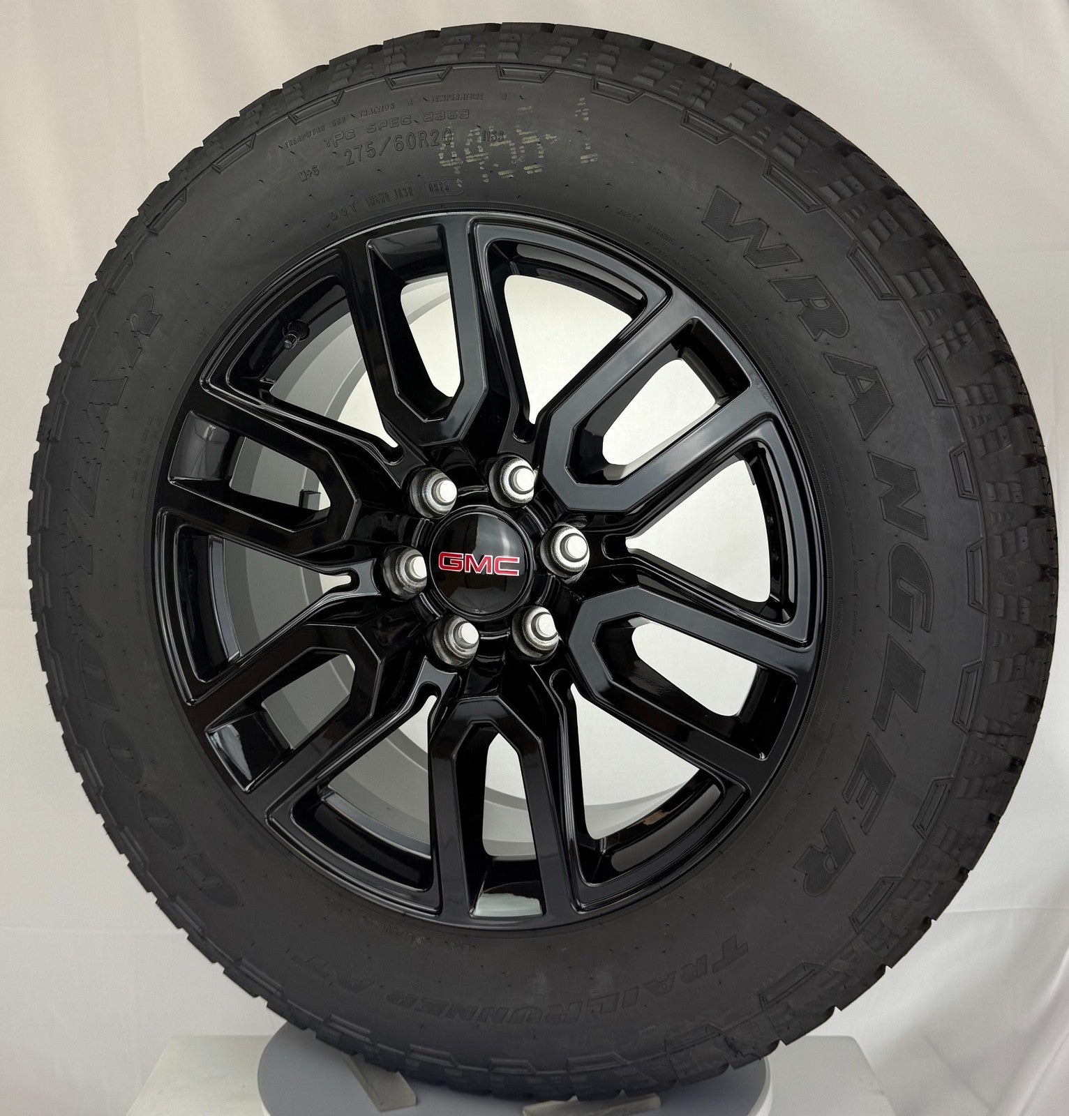 20" GMC Sierra Black Elevation Denali SLT OEM Wheels Goodyear AT Tires TPMS LUGS6
