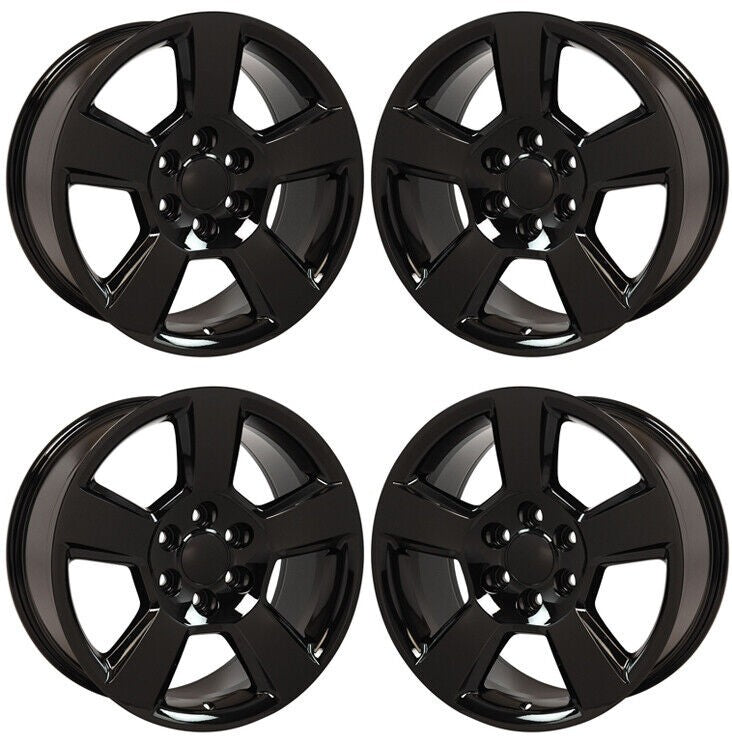 Gloss Black 20" LTZ Wheels Rims for 2000-2026 Chevy Silverado Tahoe Suburban2