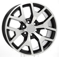 GMC Sierra Yukon Denali 20" Black & Machine Honeycomb Replica Wheels 2000-20260