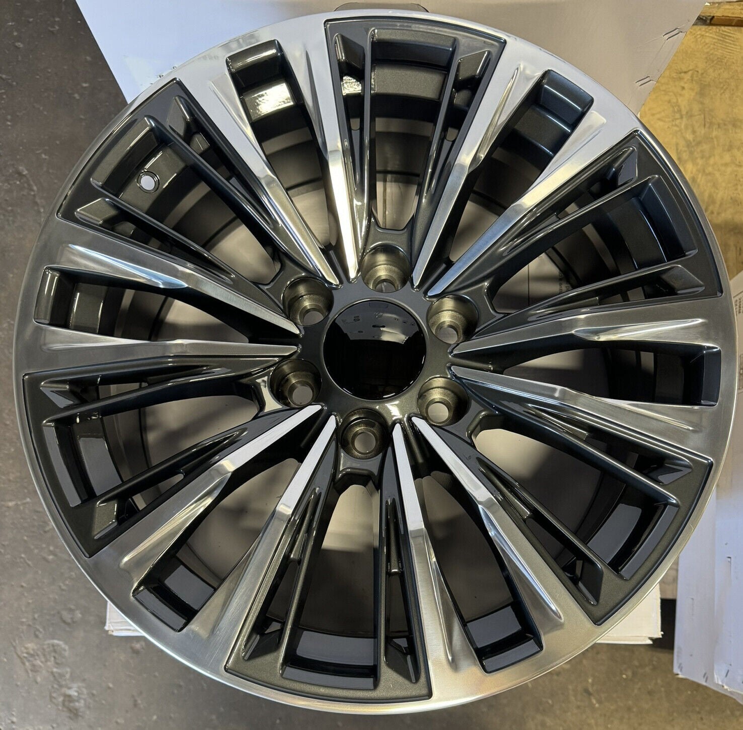 Gunmetal & Polished 22" Wheels Ironman H/T Tires GMC Sierra Yukon Denali Set 41