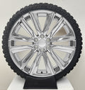 24" Chrome Platinum Wheels X/T Tires Cadillac Escalade Chevy Tahoe GMC Yukon0
