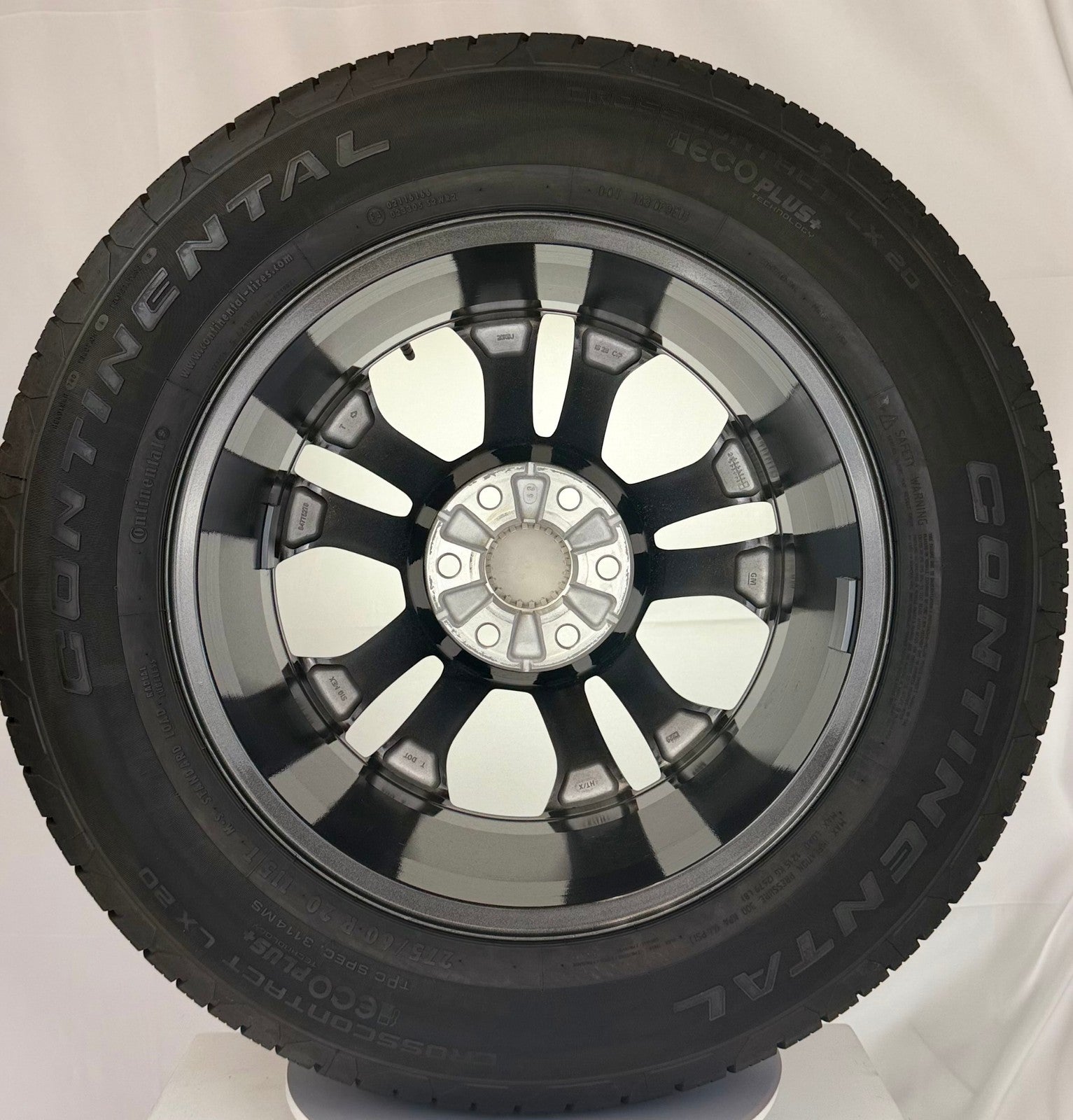 20" Chevy Silverado Tahoe Suburban OEM GM Wheels Continental Tires TPMS LUGS3