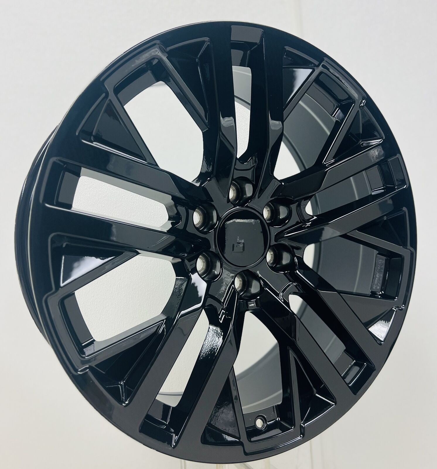 22" Gloss Black Next Gen Wheels For 2000-2026 Chevy Silverado Suburban Tahoe Z711