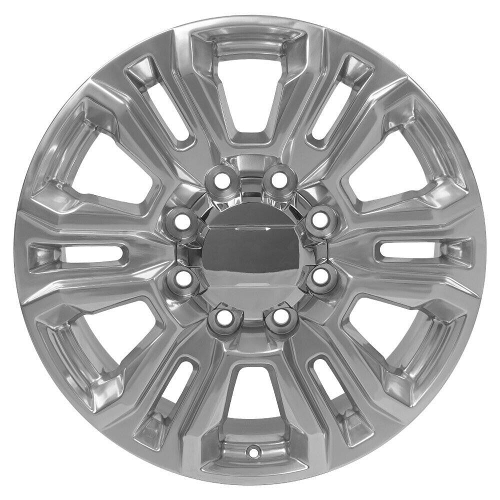 Chevy Silverado 2500 Polished 20" 8 Lug 8-180 Split Spoke Wheels 2011-20260