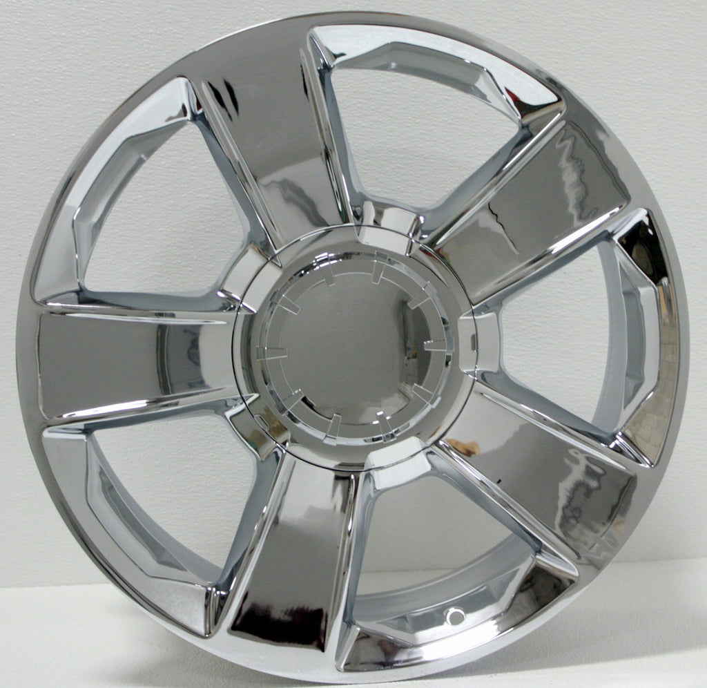 Chevy 20" Chrome Five Spoke Wheels Goodyear Tires Silverado Tahoe Suburban5