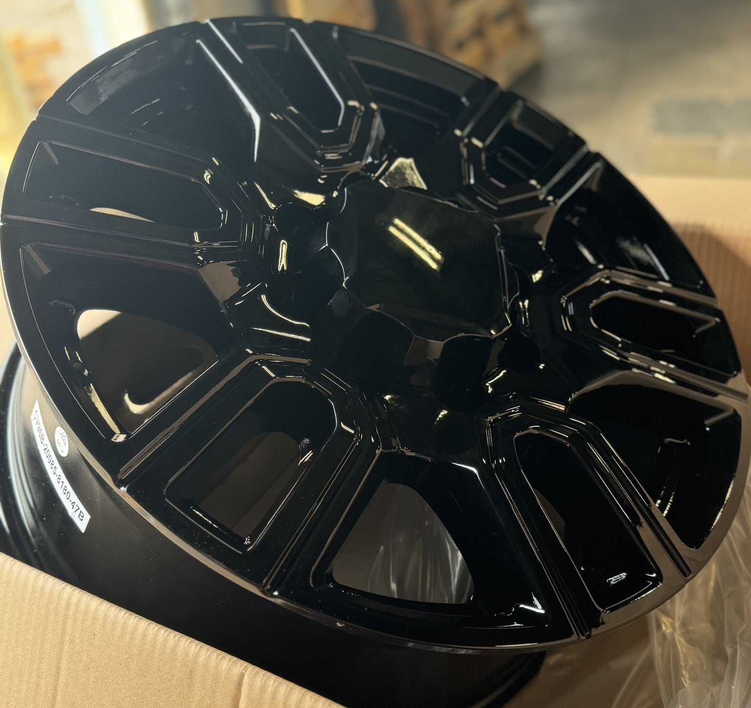 2011-2026 GMC Sierra 2500 Black SLT 20" 8-180 Wheels 265/60R20 A/T Tires TPMS3