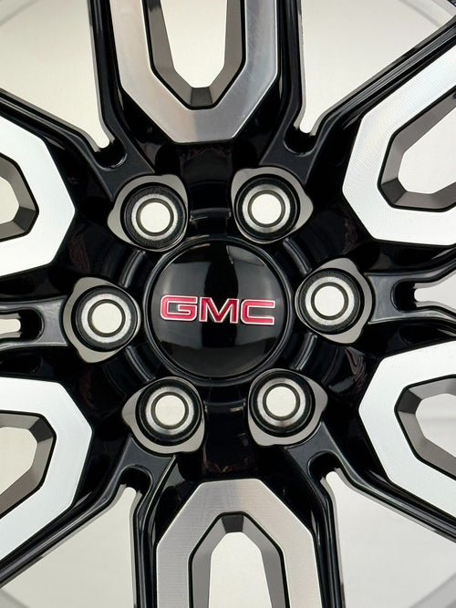 20" GMC Sierra Yukon Black And Machine AT4 OEM Wheels New Takeoff Set Of 41