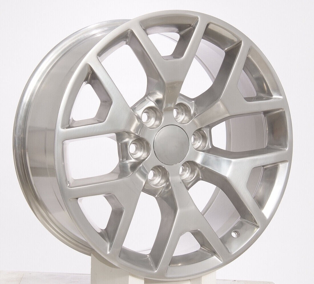 Polished 20" Honeycomb Wheels Rims for 2000-2026 Chevy Silverado Tahoe Suburban0