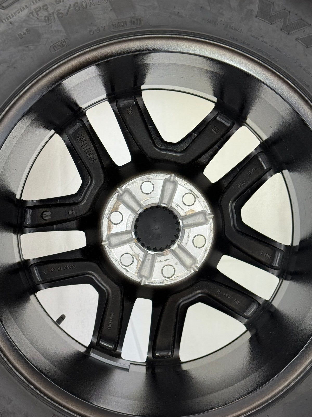 20" Chevy Silverado Black Trail Boss OEM Wheels Goodyear A/T Tire TPMS LUG NUTS7