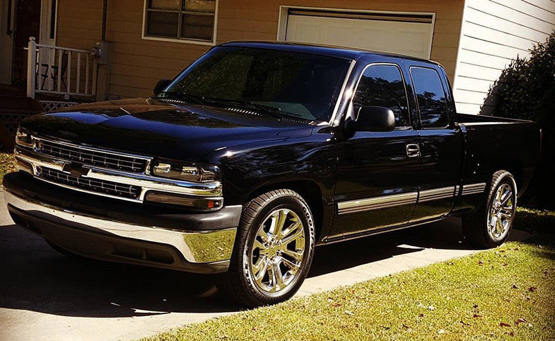 22" Chrome Split Spoke Wheels All Season Tires Chevy Silverado Suburban Tahoe1