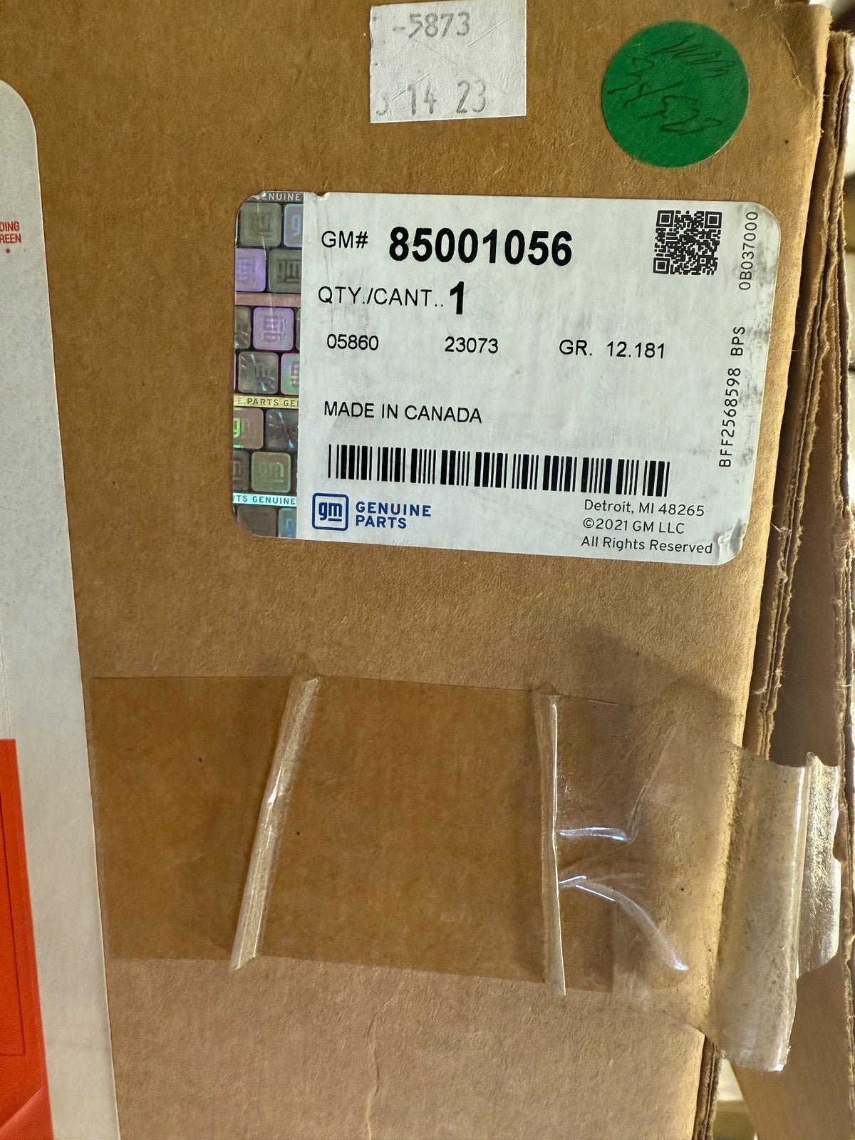 2020-2025 Corvette C8 High Wing Spoiler Kit Torch Red GM 85001056 OEM New In Box1