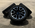 Black Machine Honeycomb 22" Wheels 33x12.50 Blackhawk R/T Tires Chevy Silverado0