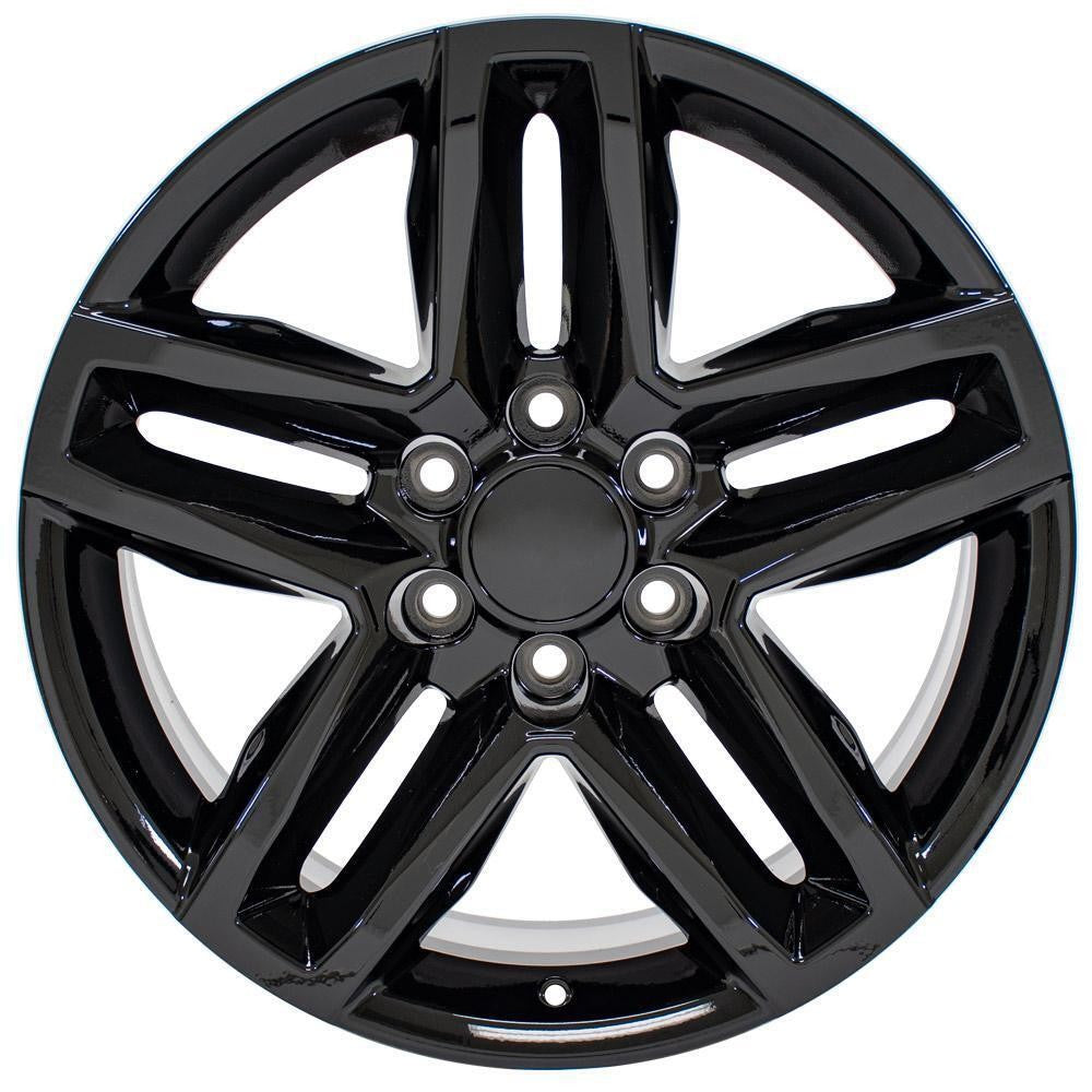 Gloss Black 20" Trail Boss Style Wheels 2000-2026 Chevy Silverado Tahoe Suburban1
