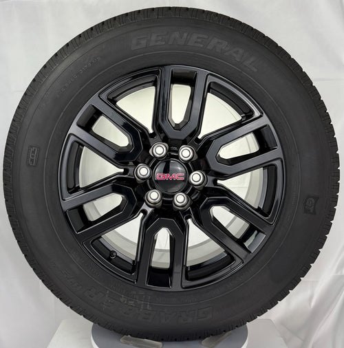 20" GMC Sierra Black Elevation Denali SLT OEM Wheels General HT Tires TPMS LUGS0