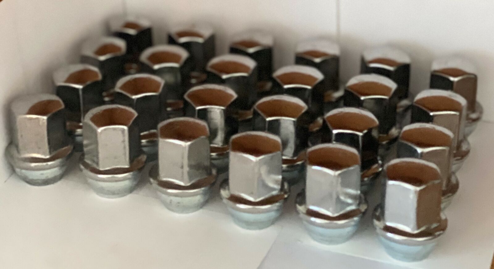 BLEMISHED Set Of 24 Dodge Ram 1500 Factory OEM 14mm X 1.5mm Polished Lug Nuts0