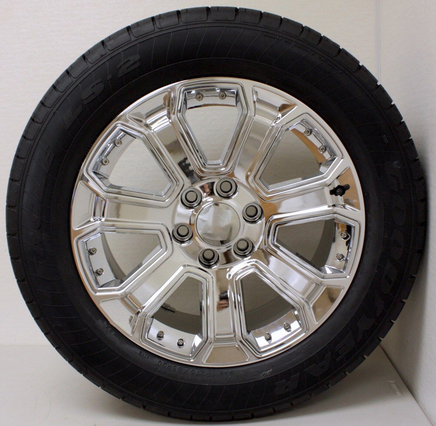 Chevy 20" Chrome Wheels Goodyear Tires Set For 2000-18 Silverado Tahoe Suburban2