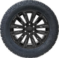 Chevy 20" Black Platinum Wheels Milestar X/T Tires For Silverado Tahoe Suburban0
