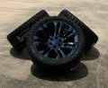 Black 7 Split Spoke 22" Wheels 33X12.50R22 Blackhawk R/T Tires GMC Sierra Yukon0